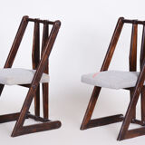 Paire de fauteuils Avant Gard fabriqué dans les années 1940 en Tchéquie. Original, non restauré.