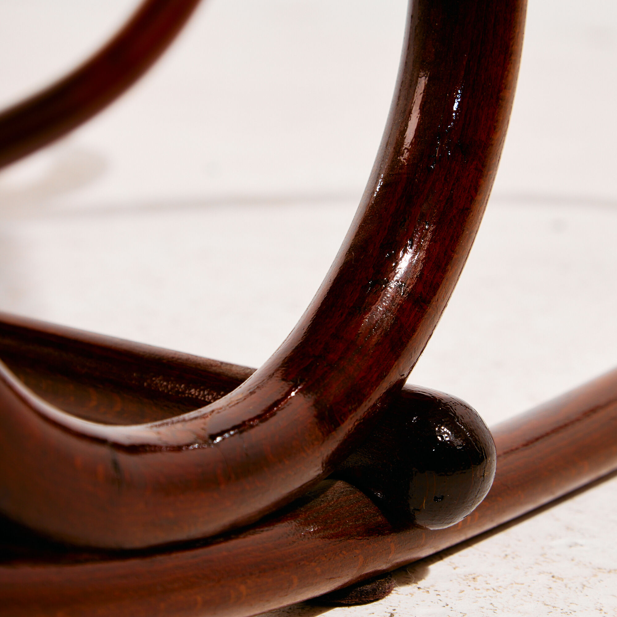 MK8961 Restored beech rocking chair by Gustav Siegel for Jacob & Josef Kohn