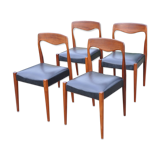 Four Scandinavian chairs