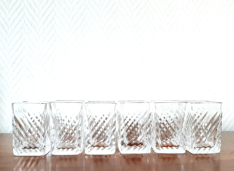 Art Deco cut glass whisky set