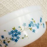 Petit Saladier Arcopal Modèle MYOSOTIS Veronica - Motif Fleuri Multicolore, En Opaline Neuve