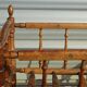 Old wooden cradle, all in walnut