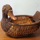 Wicker duck basket