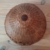 Rattan wicker vintage hanging lamp