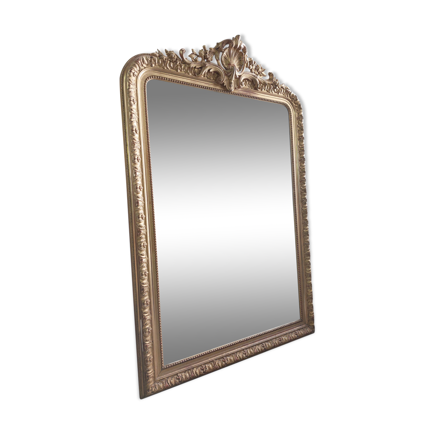 Louis XV mirror in gilded wood 19th century -1m63