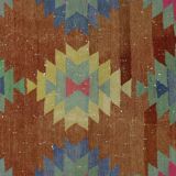 Modern Unique Rug, Turkish Oriental Handmade Boho Kilim Rug,for Kitchen,Bedroom 147x 225 cm