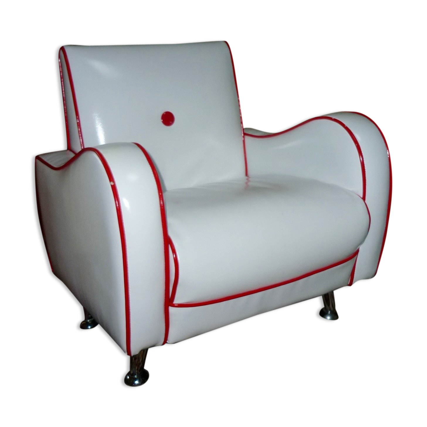 Leather-like children's club chair