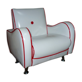 Leather-like children's club chair