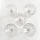 Set of 5 crystal champagne glasses from Saint-Louis | Gavarni model