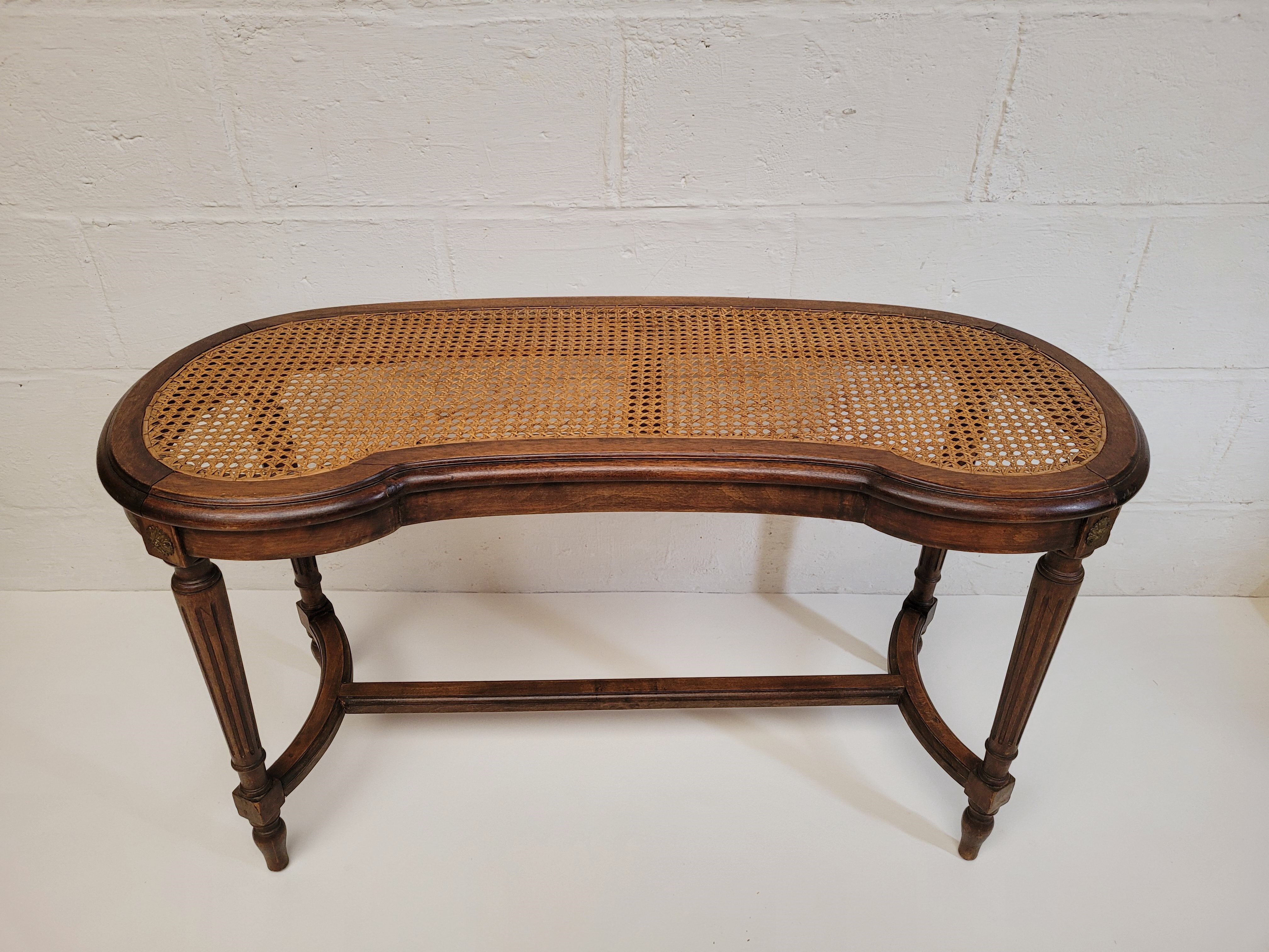 Wooden piano bench and canning