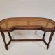 Banc de piano bois et cannage