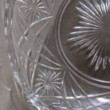 Sucrier/bonbonnière ancien en verre ciselé