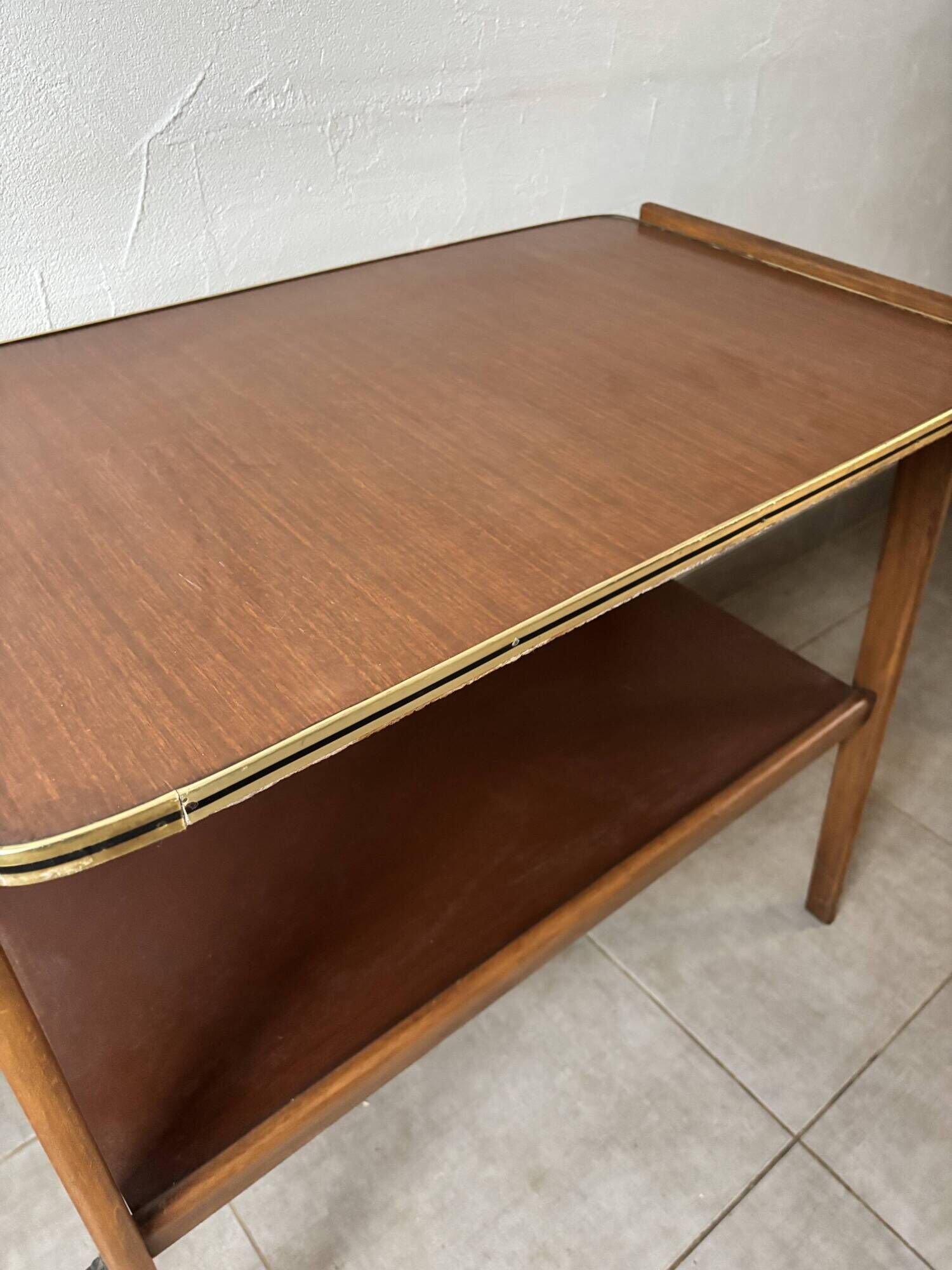 Sideboard / Vintage Scandinavian bar cart in teak (1960s)