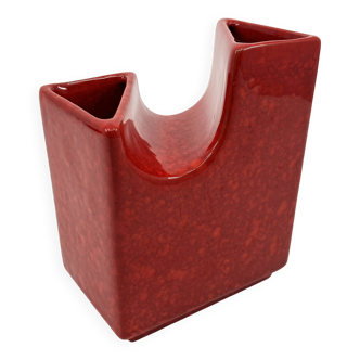 Vase with 2 necks by Roberto Rigon for Bertoncello • Italy • Circa 1970