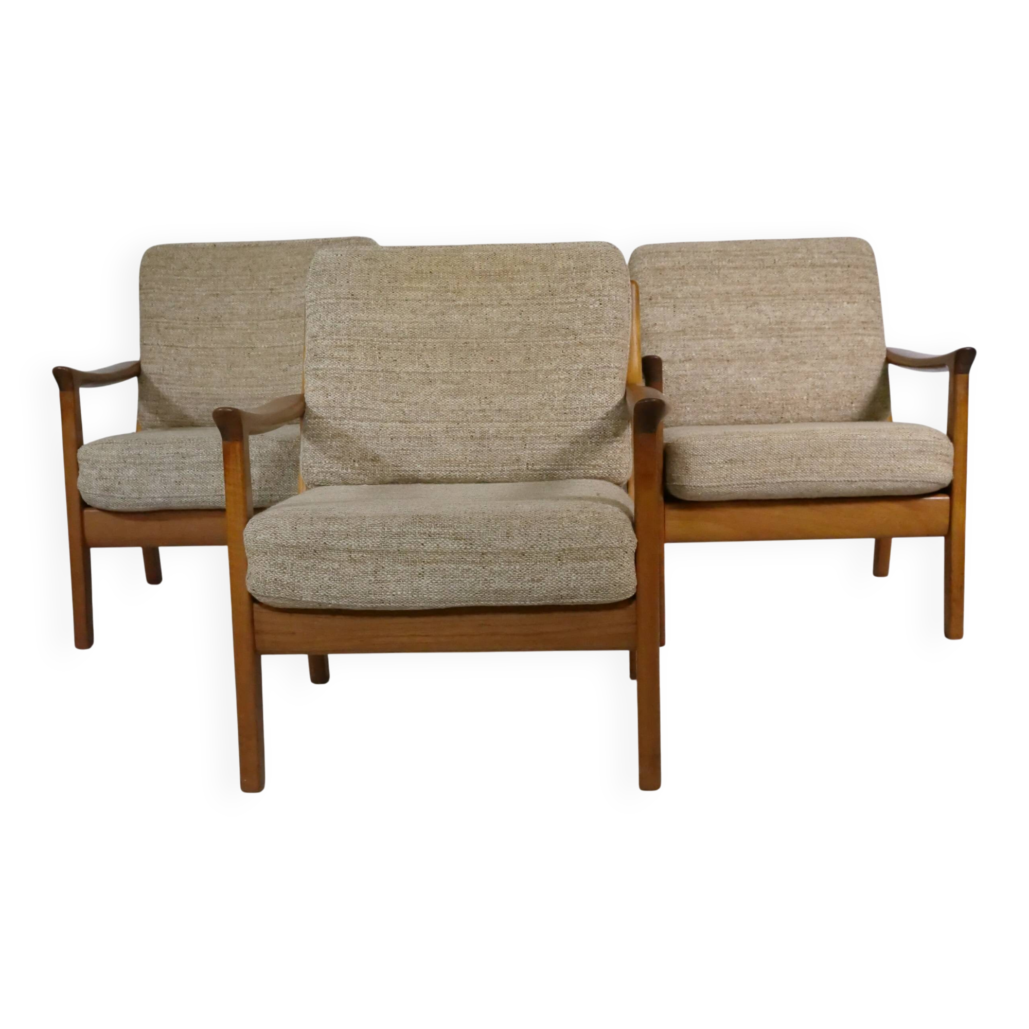 Mid-Century Teak Lounge Chairs by Juul Kristensen, Denmark, 1960s