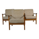 Mid-Century Teak Lounge Chairs by Juul Kristensen, Denmark, 1960s