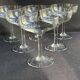 6 Champagne glasses – Cut crystal