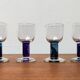 Verres de design allemand par Regina Kaufmann pour Glashagen Hütte, ensemble de 4