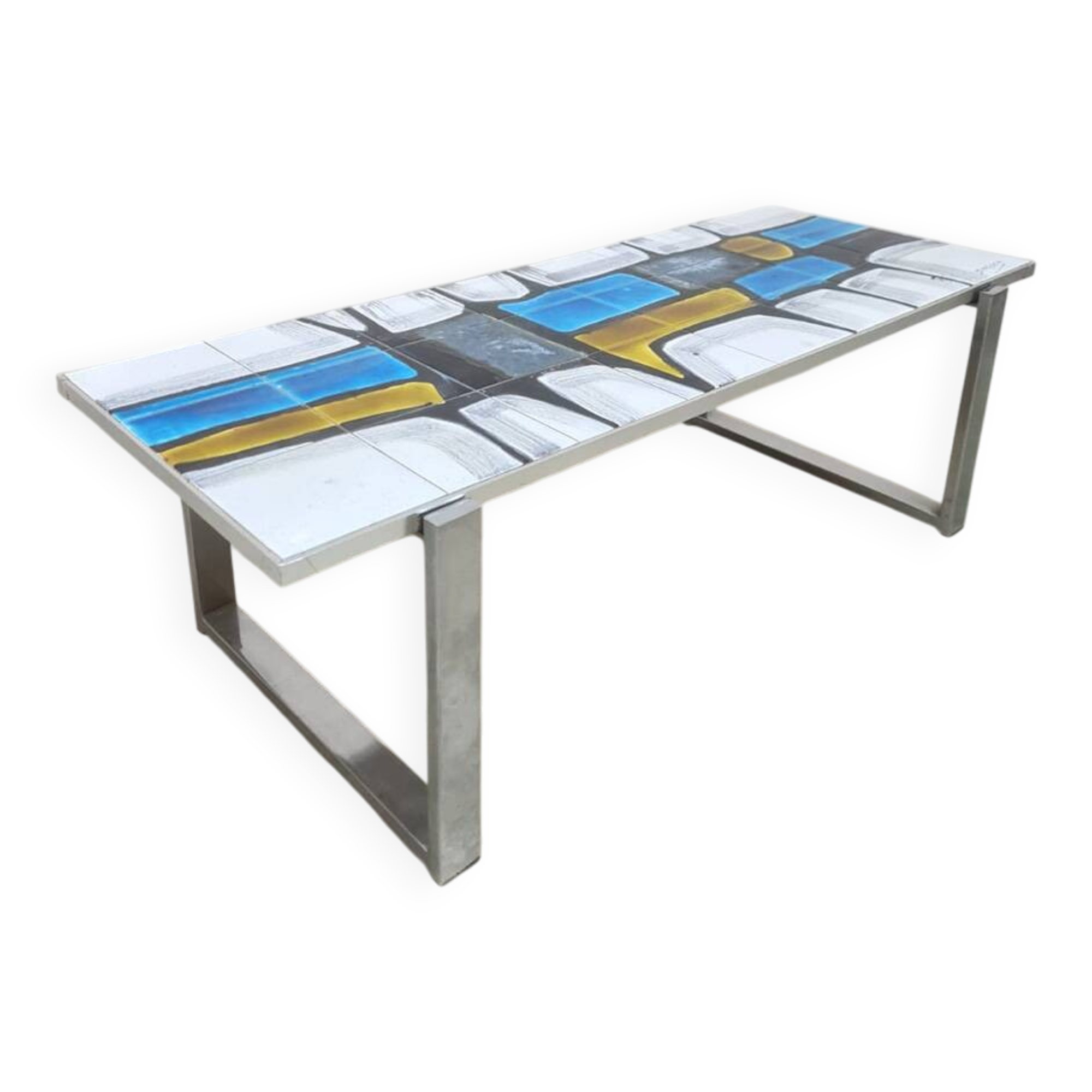 Vintage design Denisco ceramic tile coffee table 1960