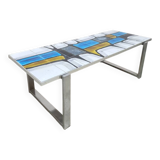 Vintage design Denisco ceramic tile coffee table 1960