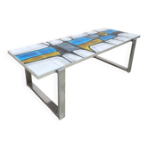Vintage design Denisco ceramic tile coffee table 1960