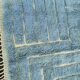 Berber Moroccan Mrirt blue wool rug
