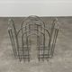 Postmodern magazine rack 80s chrome metal vintage memphis