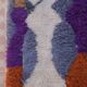 Tapis berbère marocain multicolore moderne
