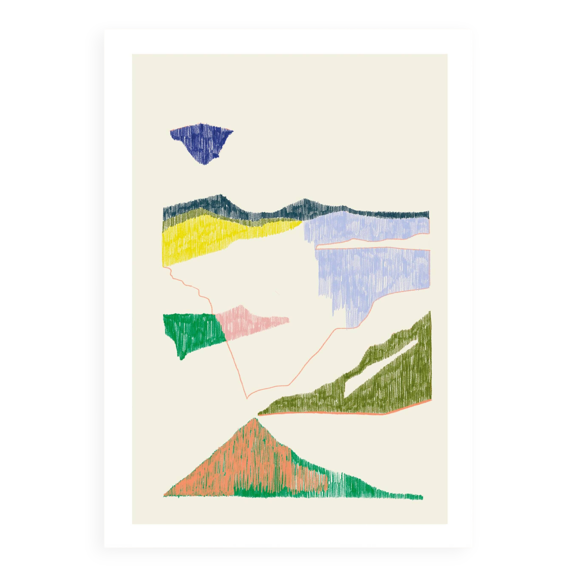 Abstract landscape - illustration a3