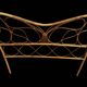 Pair of rattan headboards from the 50's Italy