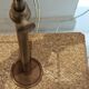 Imposing pair of lamps in Burgundy stone and brass art deco period