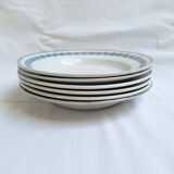 Assiettes creuses vertes St Amand, Céranord