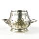 Art Nouveau sugar bowl, silver-plated brass, Germany, early 20th century