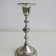 Right candle holder in silver metal from BMF West-Germany