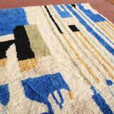 Handmade blue Beni Ourain rug 150/250cm