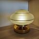 Frosted textured green globe touch lamp