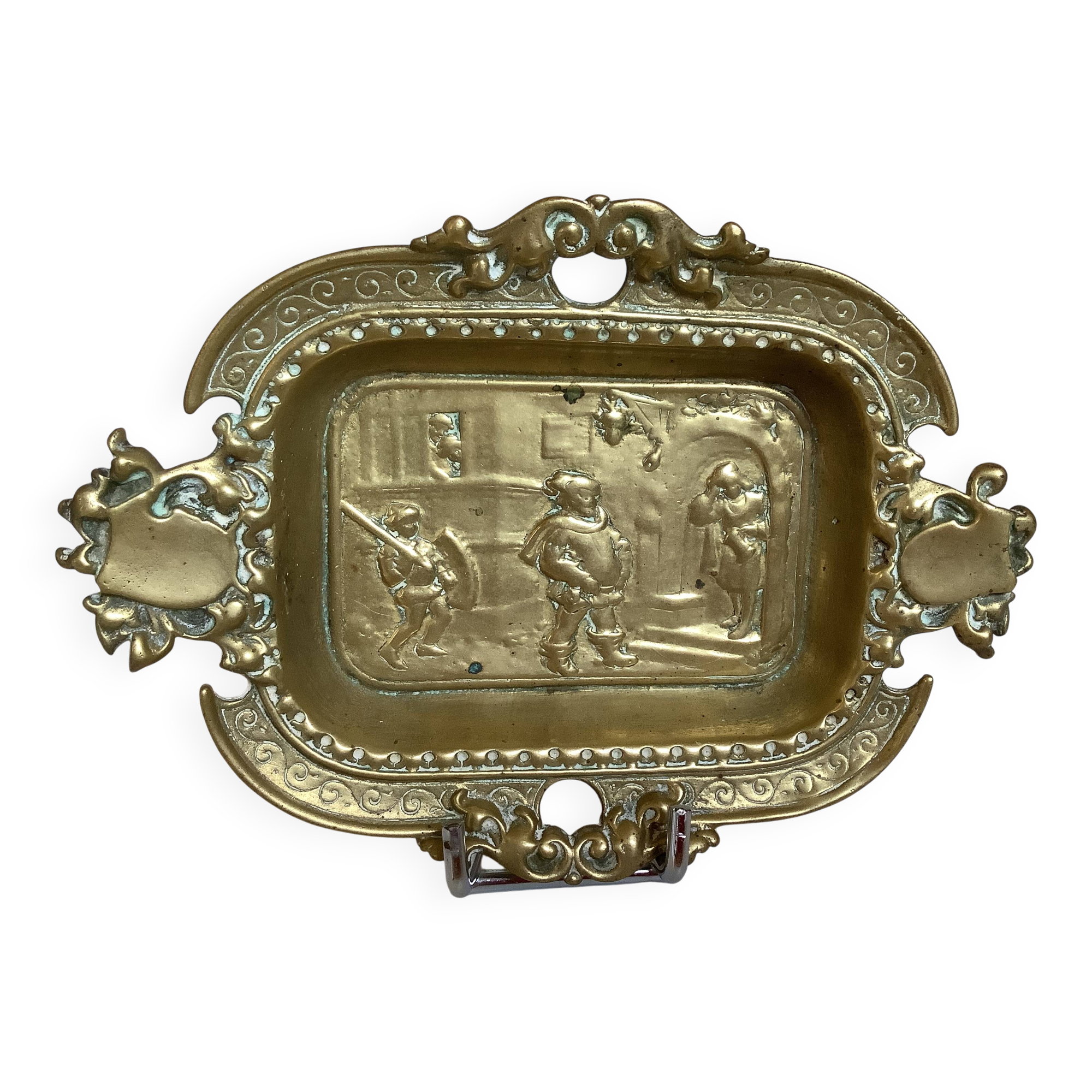 Bronze character catchall tray