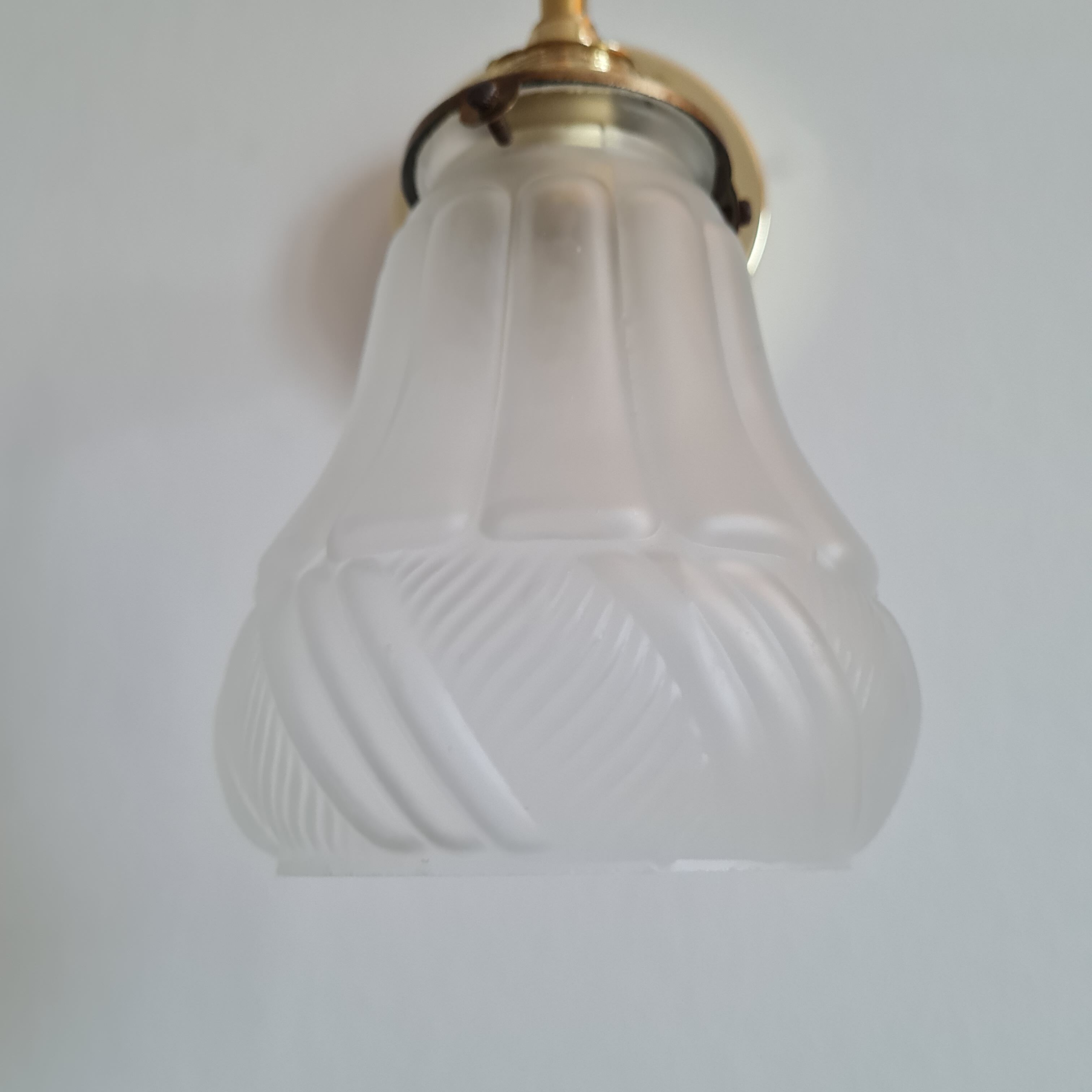 Vintage glass globe wall lamp