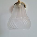 Vintage glass globe wall lamp