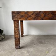 Savoyard folk art coffee table