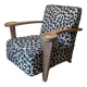 Art Deco Limed Oak Club Chair from De Coene, Belgium, 1930s