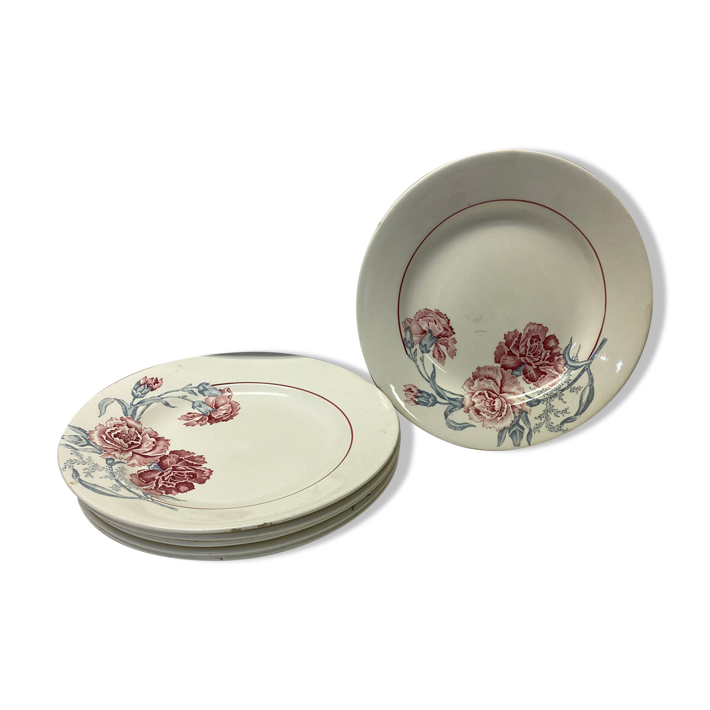 Set of 5 plates Saint Amand
