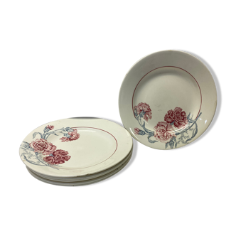 Set of 5 plates Saint Amand