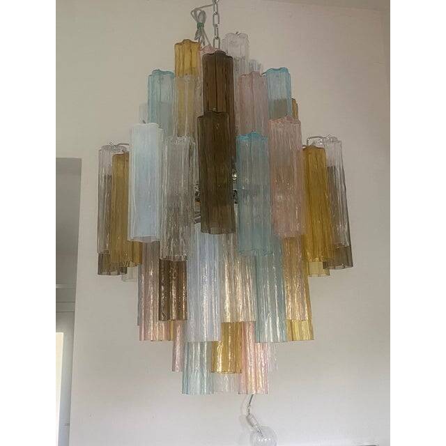 Contemporary Modern "Tronco" Murano Glass Sputnik Chandelier Venini Style