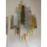 Contemporary Modern "Tronco" Murano Glass Sputnik Chandelier Venini Style