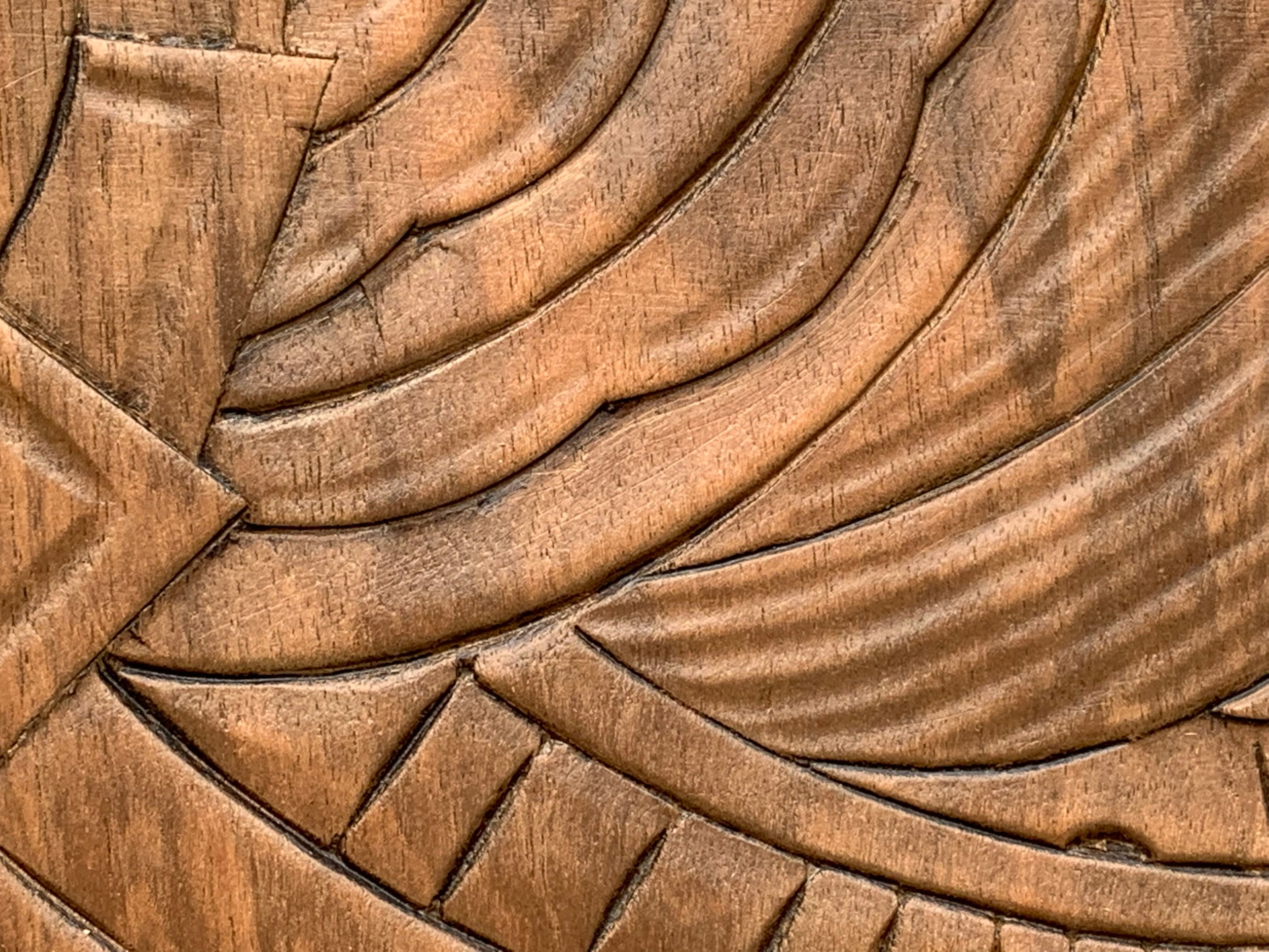 Parisian art deco buffet walnut brut massive 1920