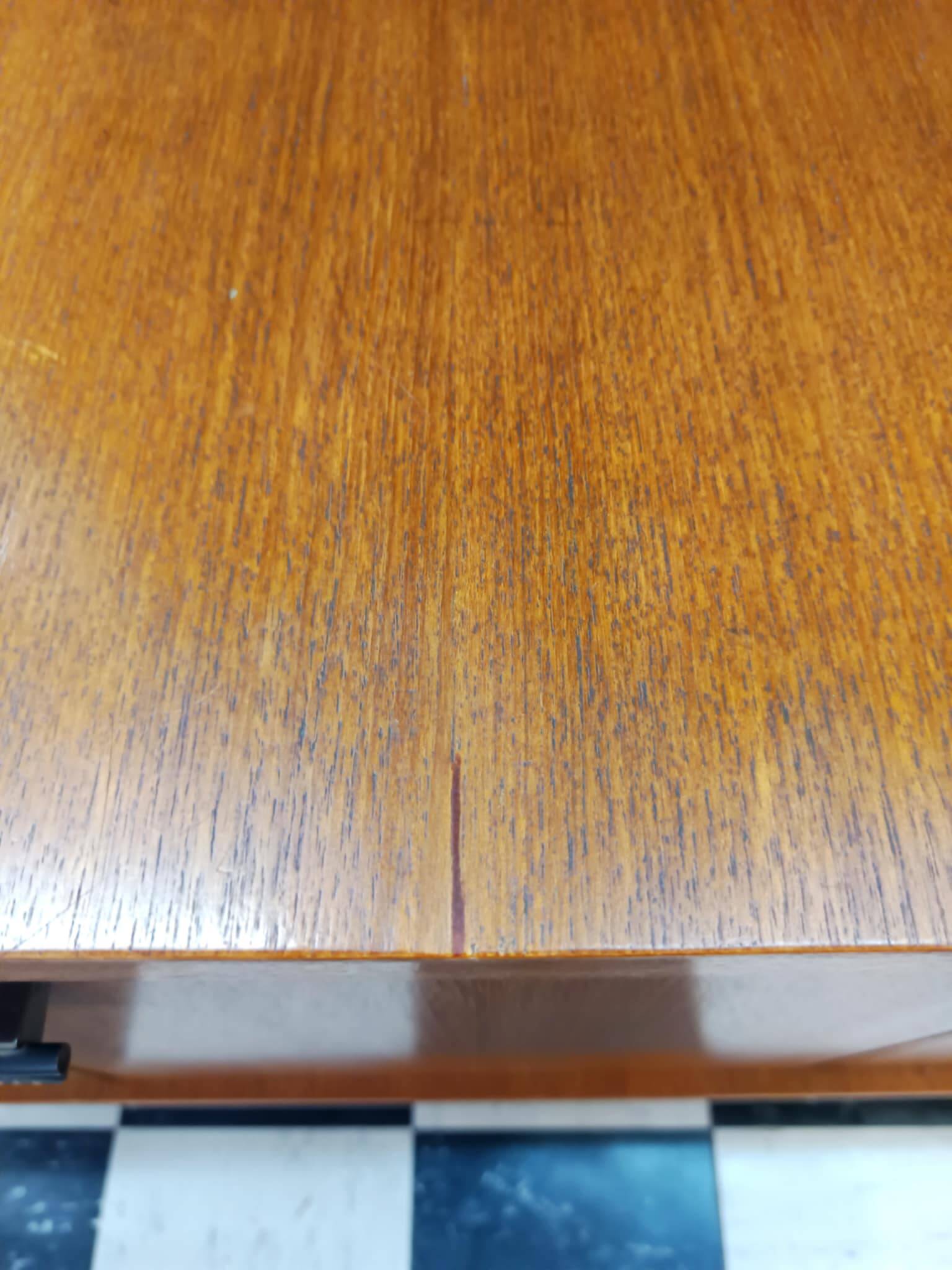 Teak and leather sideboard by Malora, 1955