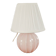 Facetted pink opaline table lamp, Art Deco, 1930.