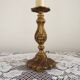 Small Vintage French Art Nouveau Style Bronze Candlestick Table Lamp 5358