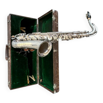 Saxophone - saxo - métal argenté vers 1930-40 pas de marque